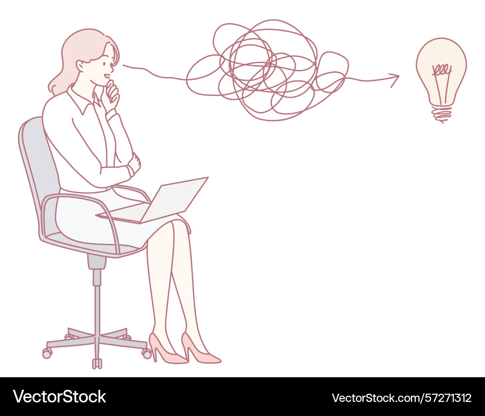 Exploring the concepts of creative thinking Exploring the concepts of creative thinking vector image