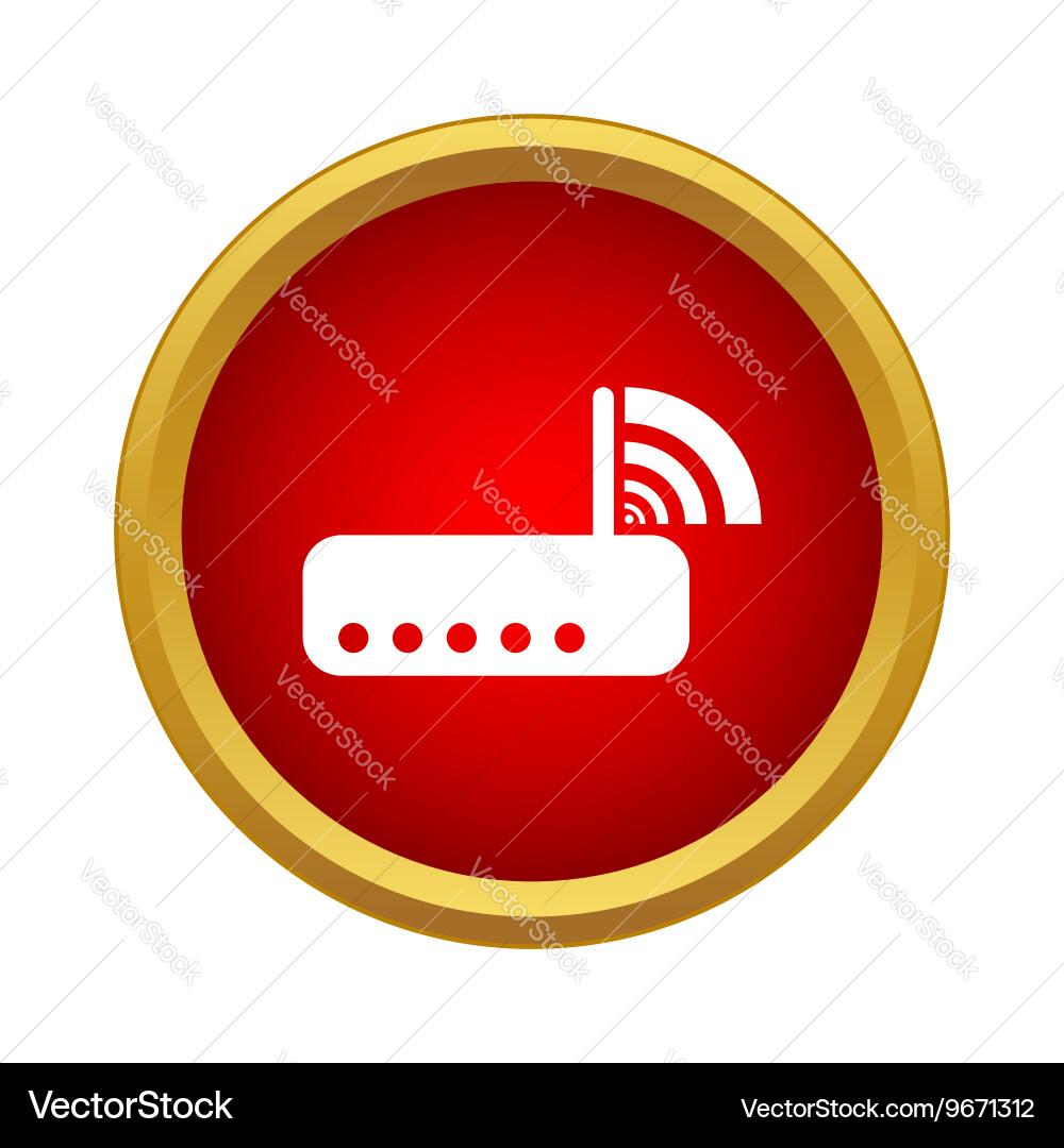 Router icon in simple style Vector Image