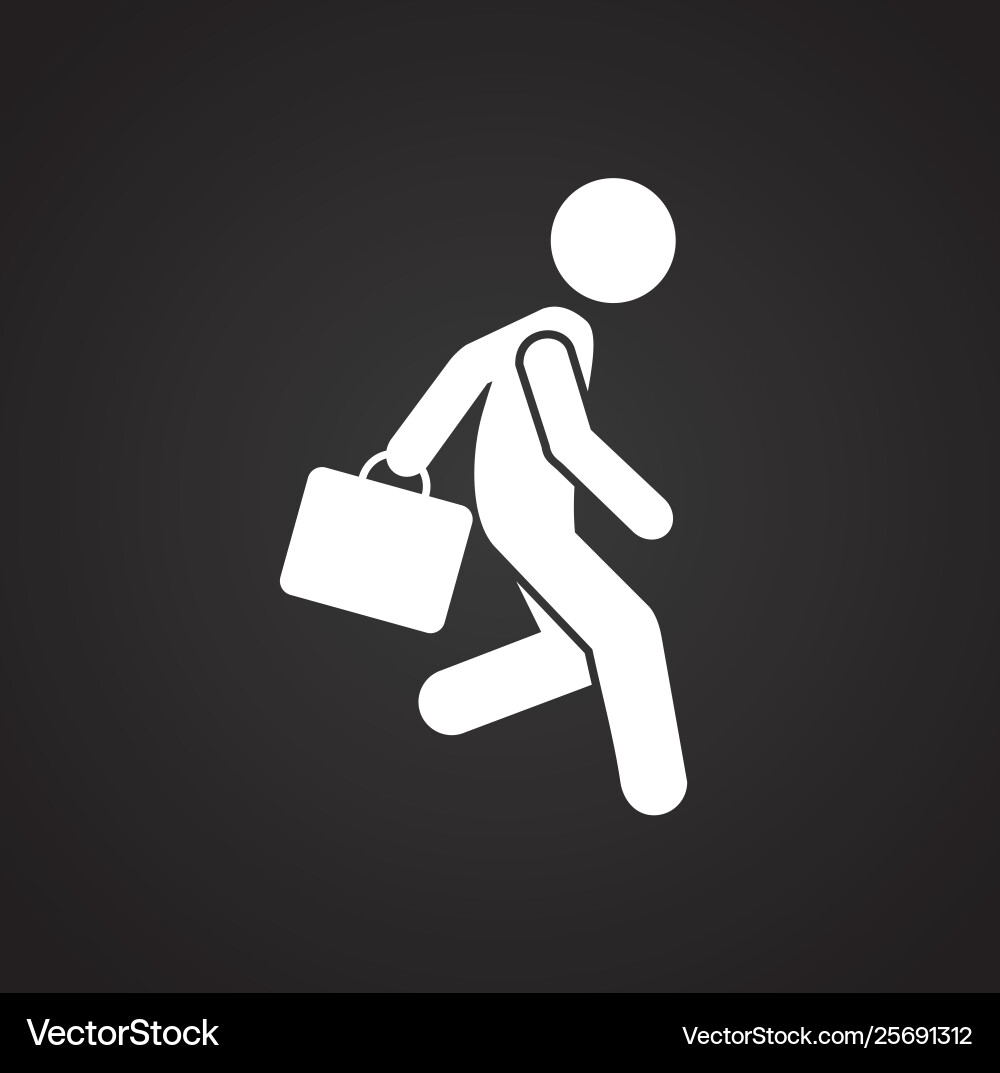Running related icon on background for graphic Running related icon on background for graphic Vector Image