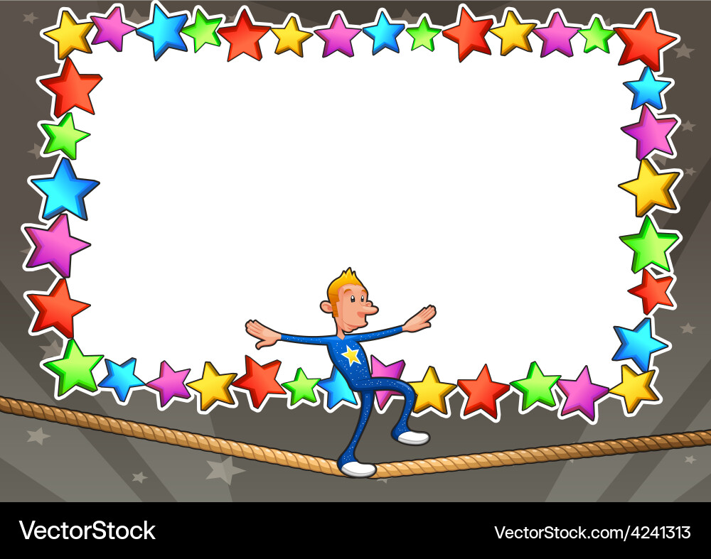 Funny card with empty space for text vector image