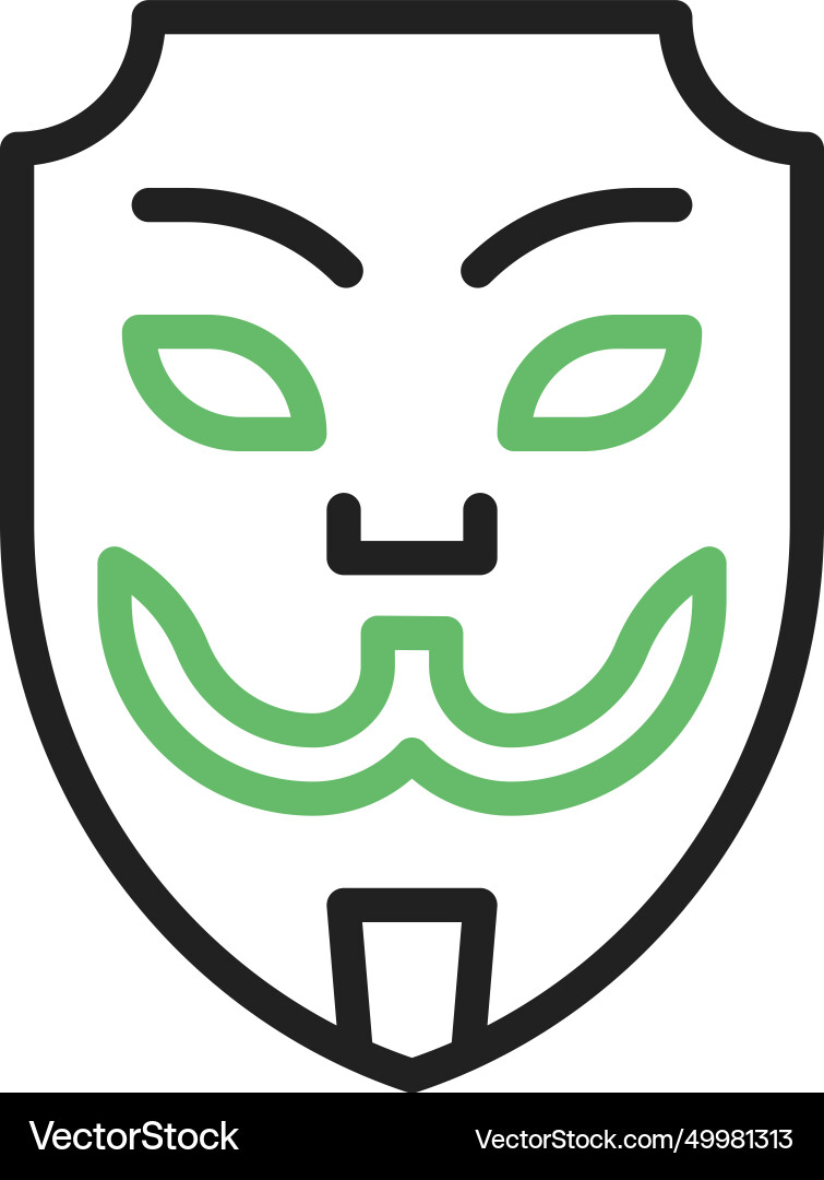 Hacker mask icon image vector image