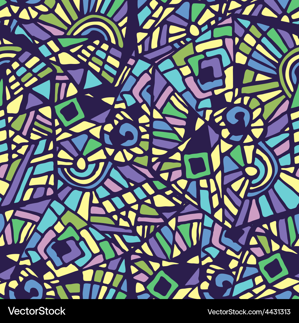 Seamless abstract mosaic multicolored pattern Vector Image