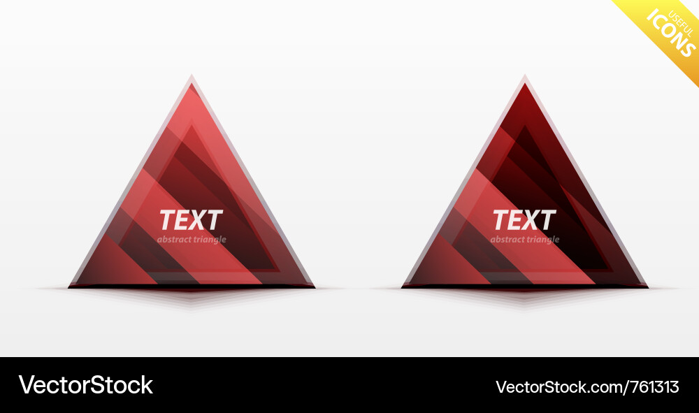 Triangle business design element Vector Image