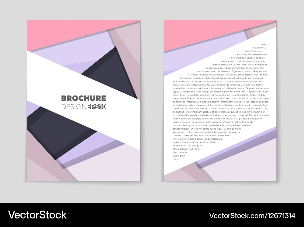 Abstract layout background set for art vector image