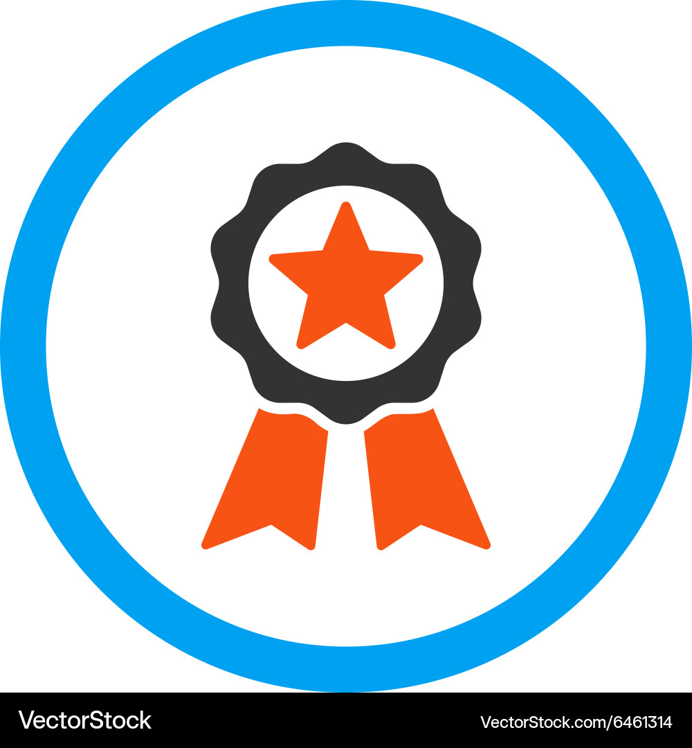 Certification seal rounded icon – Royalty-Free Vector | VectorStock