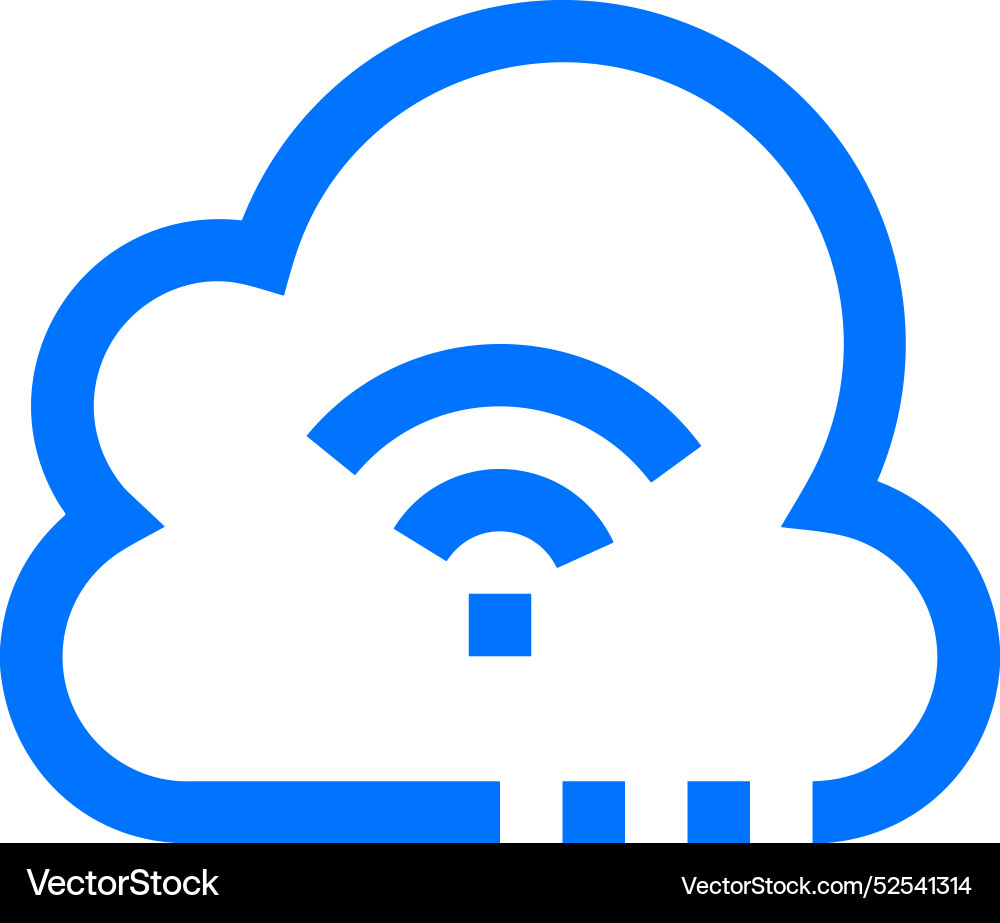 Cloud storage icon symbol image of the hosting Cloud storage icon symbol image of the hosting Vector Image