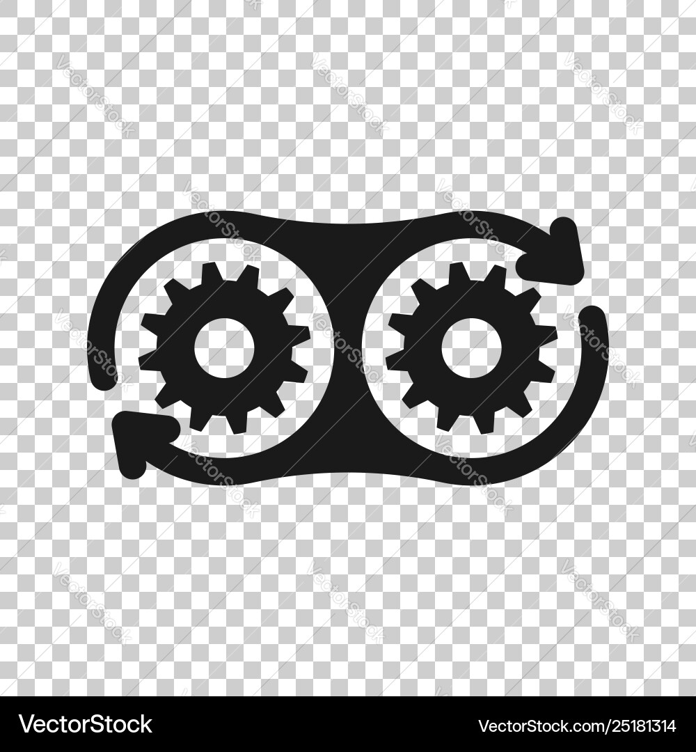 Development icon in transparent style devops Development icon in transparent style devops Vector Image