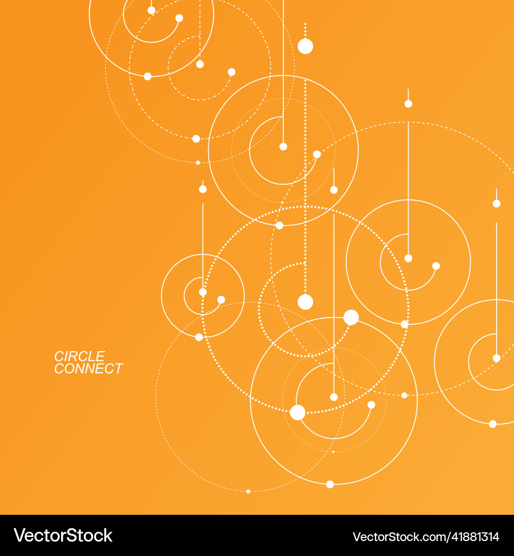 Dynamic Technology Circles vector image