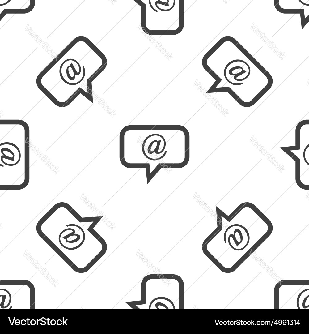 Mail message pattern Vector Image