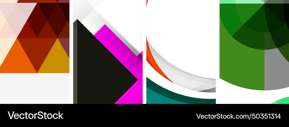 Minimal geometric abstract background with circles Vector Image