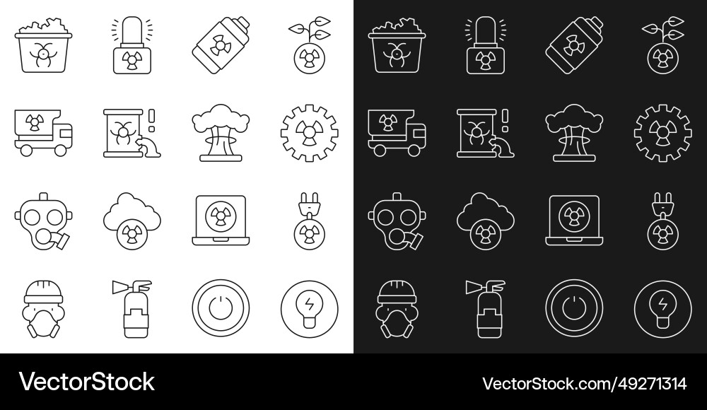Set line light bulb with concept of idea Set line light bulb with concept of idea Vector Image