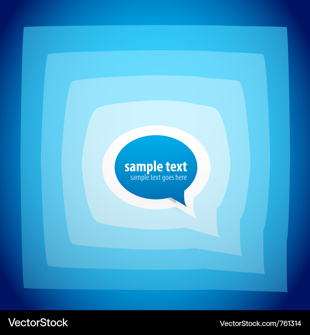 Speech bubble background Vector Image