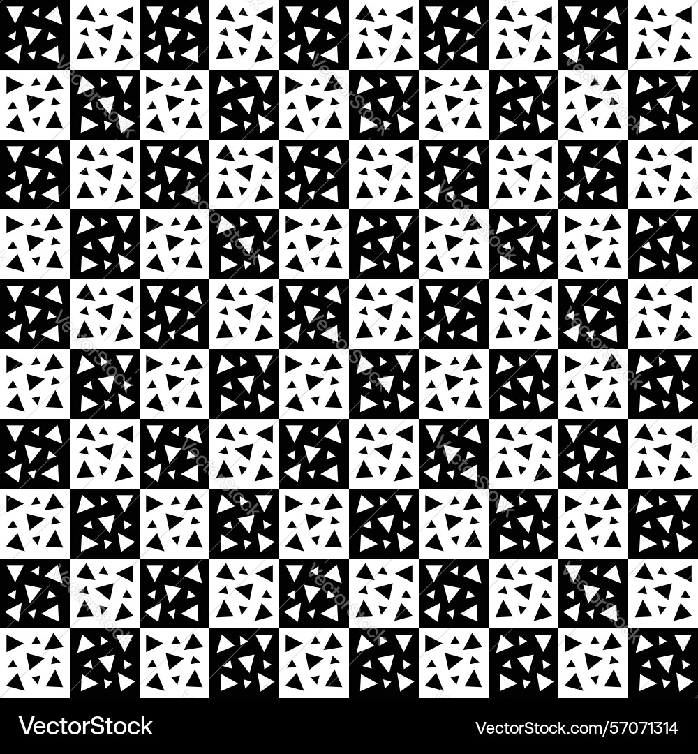 Terrazzo triangle tiles pattern design vector image