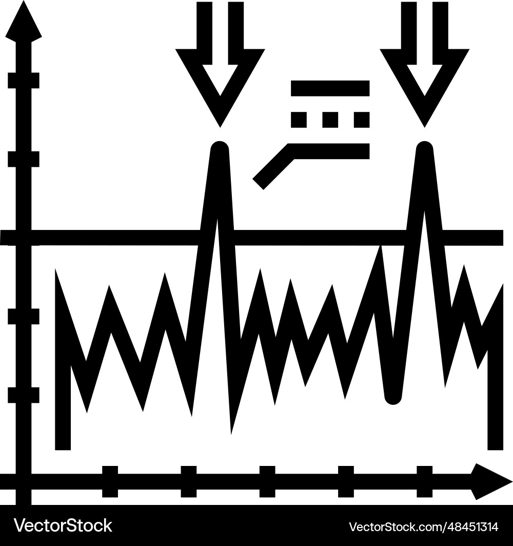 Vibration analysis mechanical engineer line icon Vibration analysis mechanical engineer line icon Vector Image