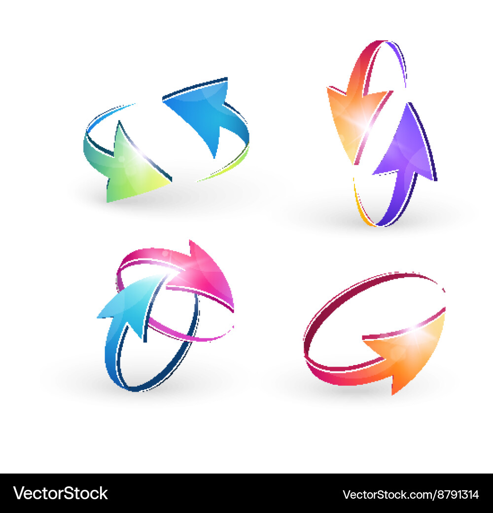 Volume set of cursors graphics vector image