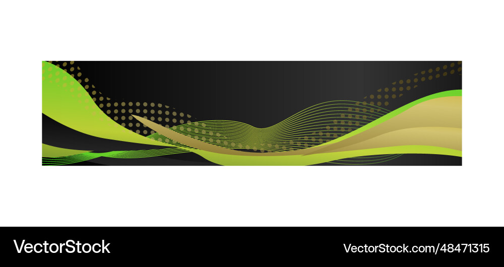 Abstract dynamic wavy header or banner design vector image