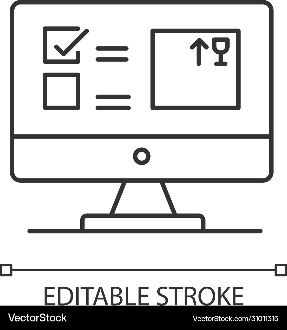 Automated tracking system pixel perfect linear Automated tracking system pixel perfect linear Vector Image