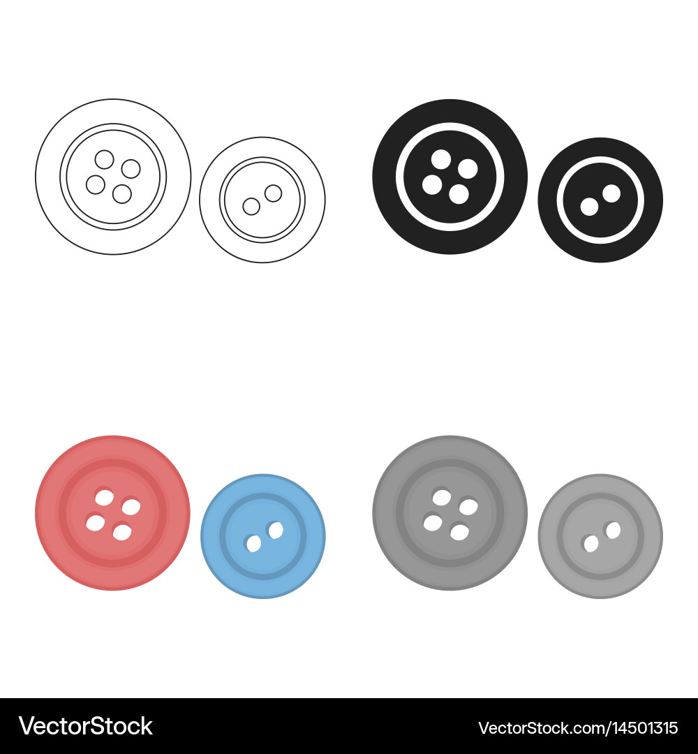 Buttons icon of for web vector image