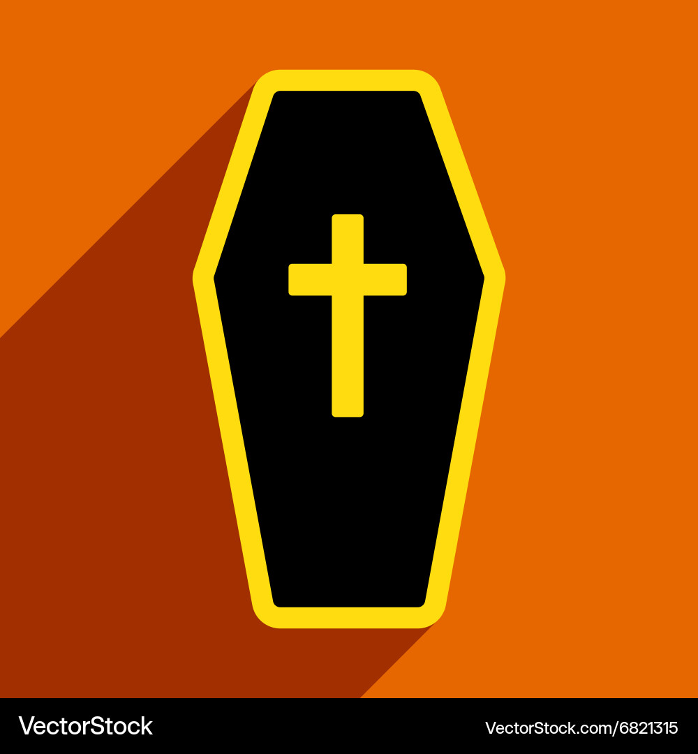 Flat with shadow icon and mobile application vector image