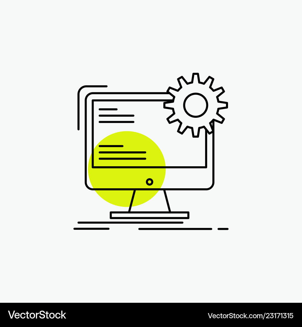 Internet layout page site static line icon Internet layout page site static line icon vector image