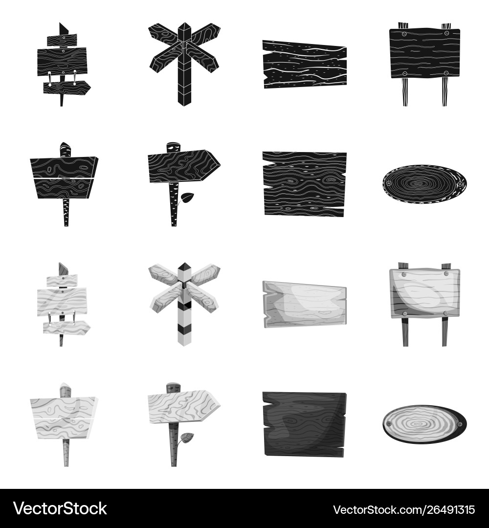Isolated object raw and forest logo set Isolated object raw and forest logo set Vector Image