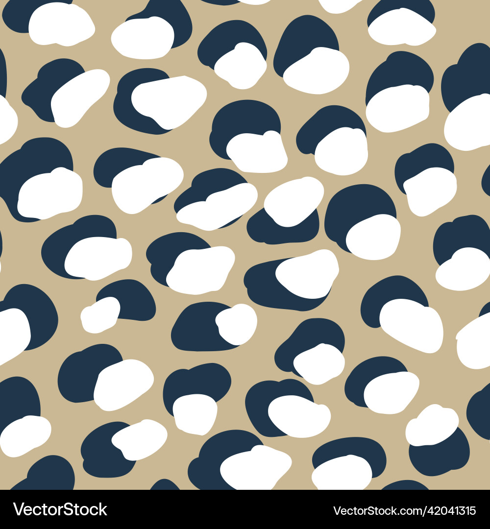 Leopard seamless pattern set animal skint print Leopard seamless pattern set animal skint print vector image