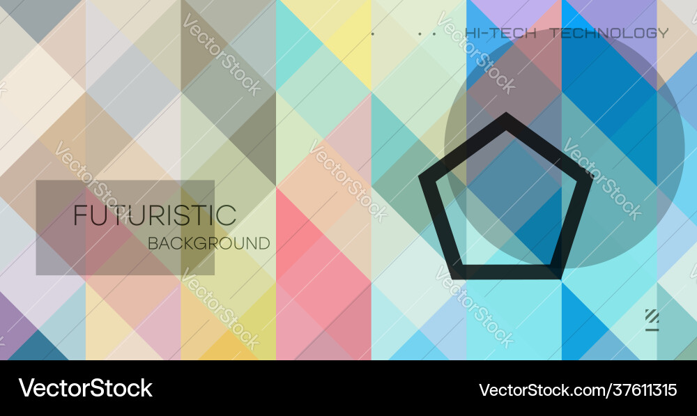 Minimal geometric background dynamic composition Vector Image