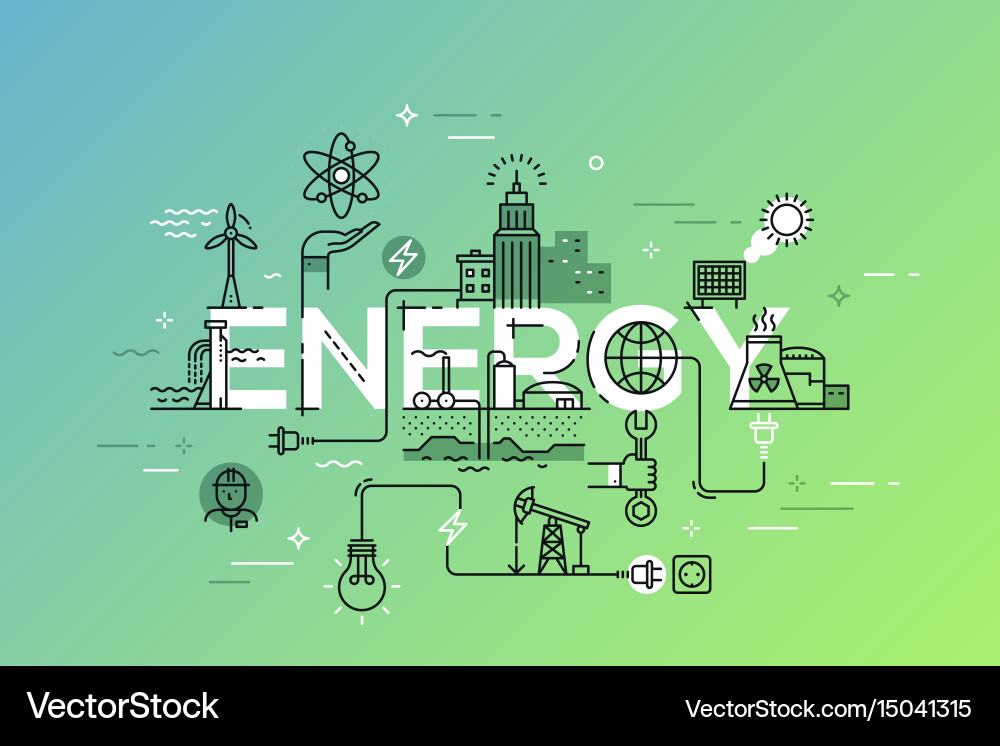 Modern concept of word coding vector image