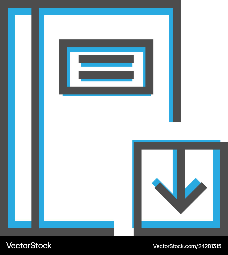 Notebook icon design interaction line Notebook icon design interaction line vector image