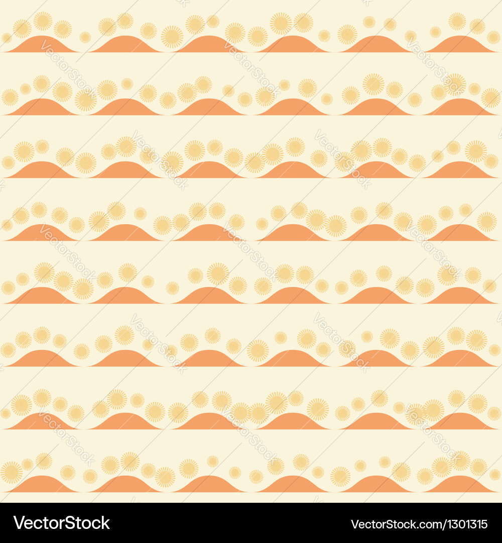 Ocean Wave Stripe Pattern Vector Image