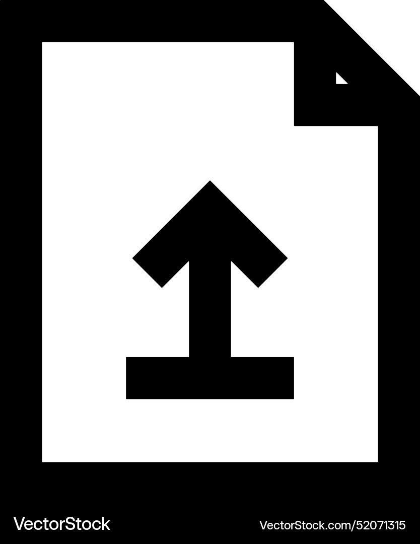 Upload outline icon symbol image Upload outline icon symbol image Vector Image