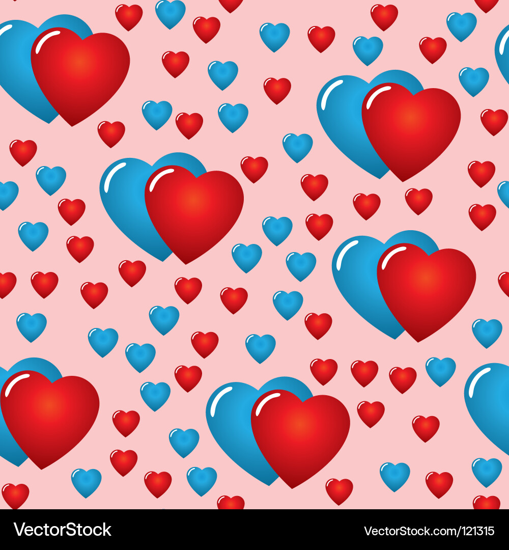 Valentines day abstract seamless background Vector Image