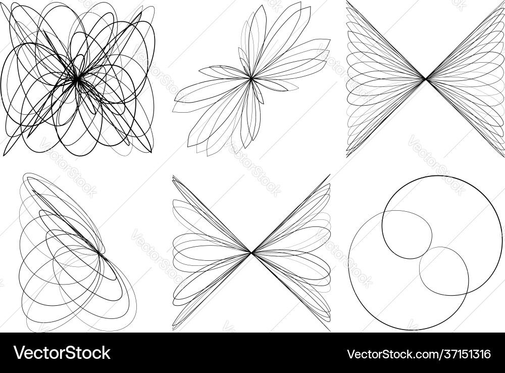 Abstract geometric lineart lines design element Abstract geometric lineart lines design element vector image
