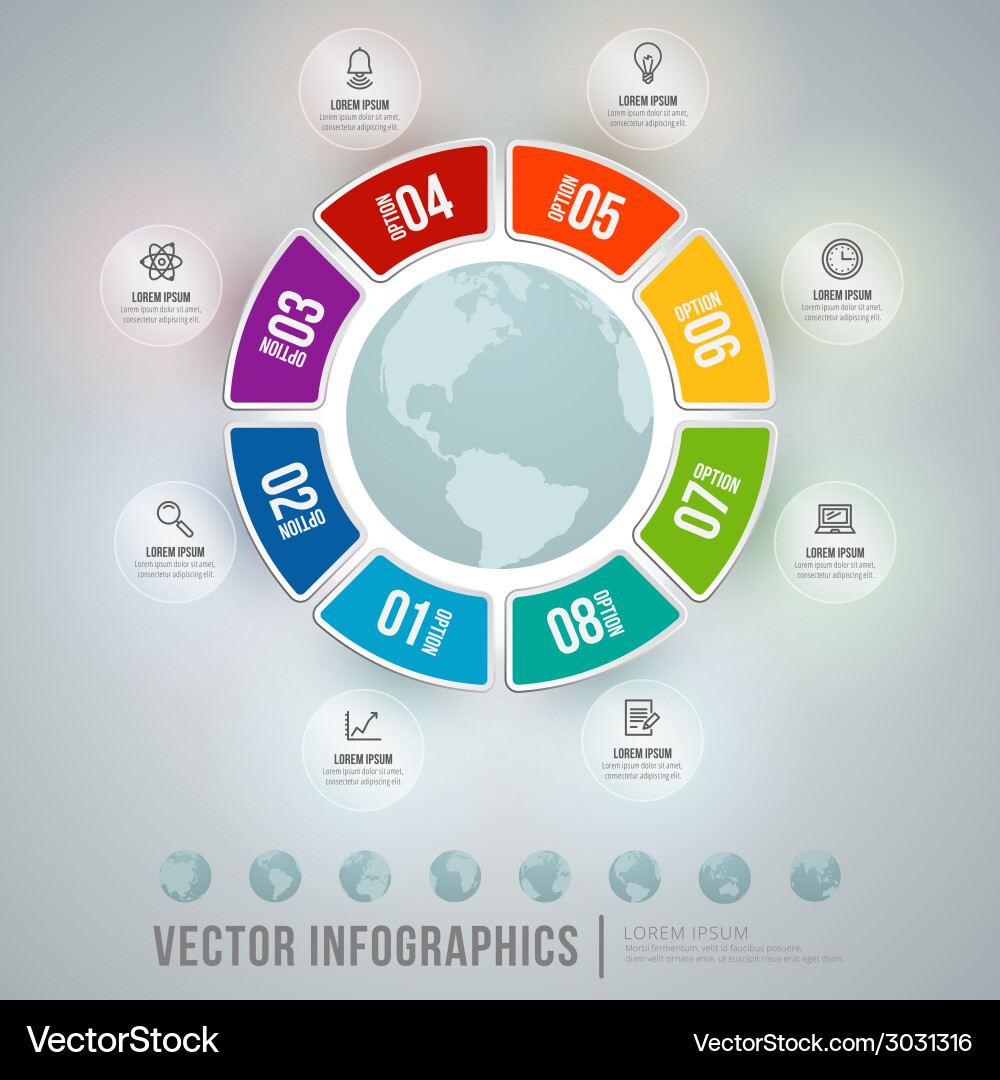 Abstract infographic design workflow layout Vector Image