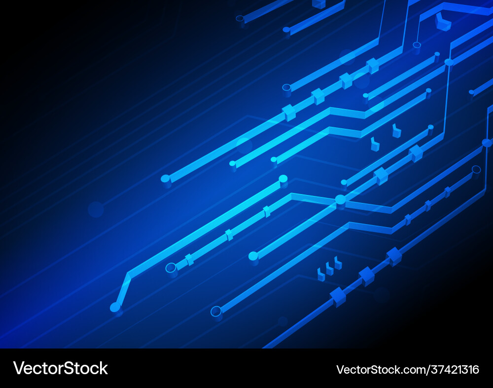 Circuit technology background with hi-tech digital Circuit technology background with hi-tech digital vector image