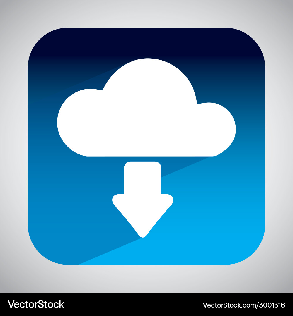 Cloud computing design vector image