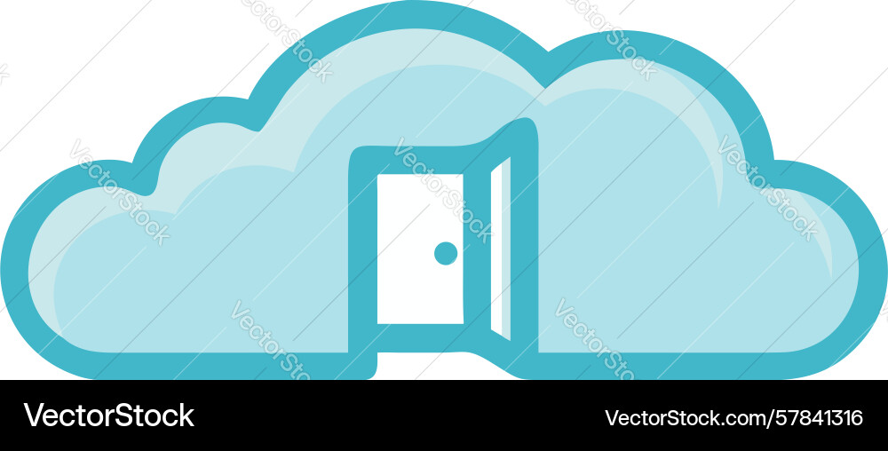 Digital cloud gateway secure access to online Vector Image
