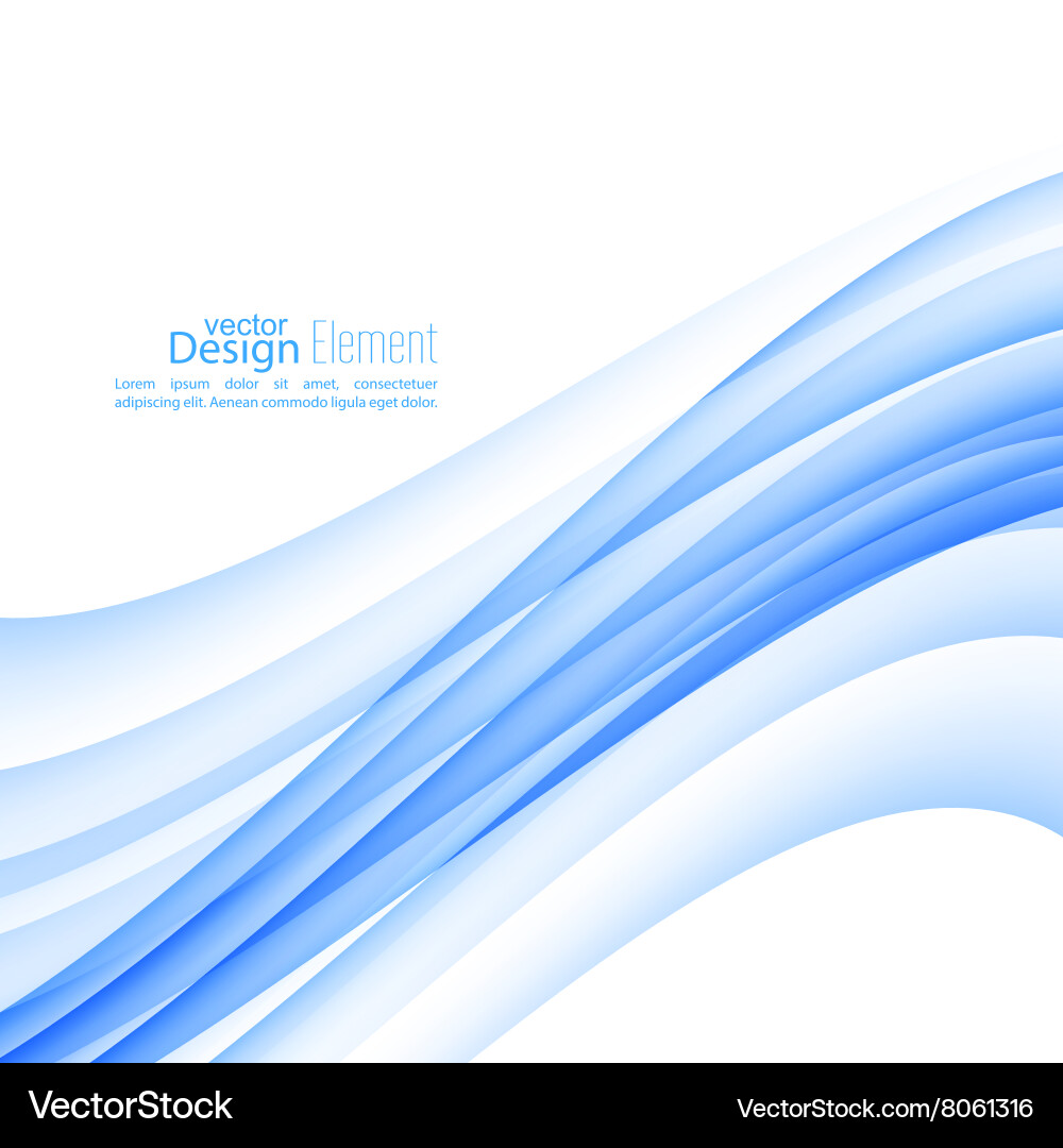 Dynamic Blue Data Waves Vector Image