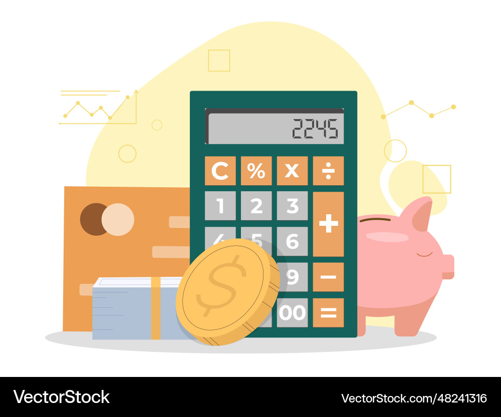 Financial report concept Financial report concept vector image
