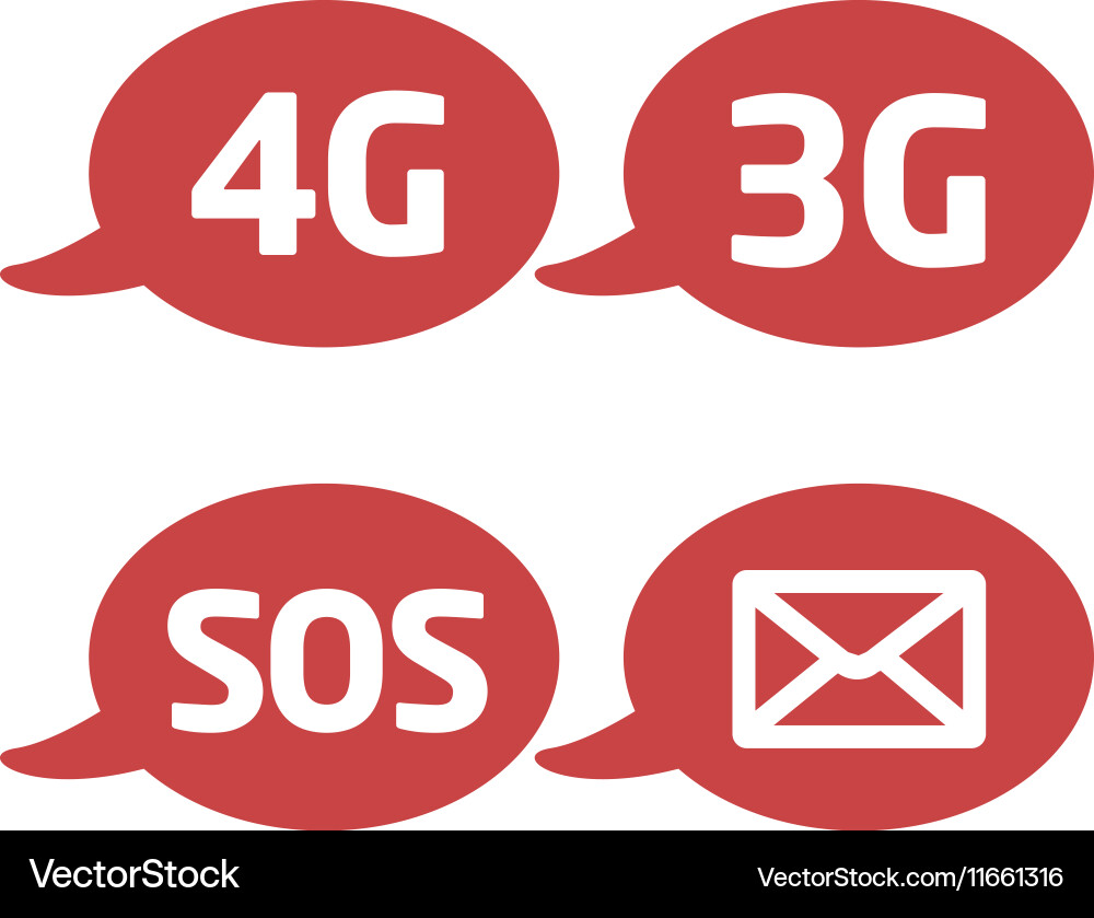Flat icon with a bubble and message vector image