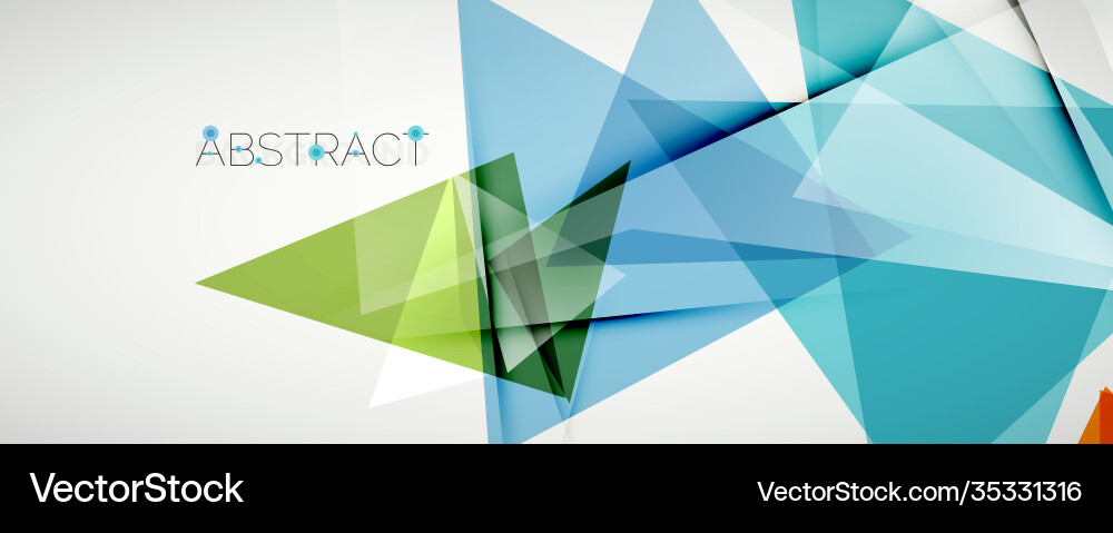 Geometric Abstract Triangle Background Vector Image