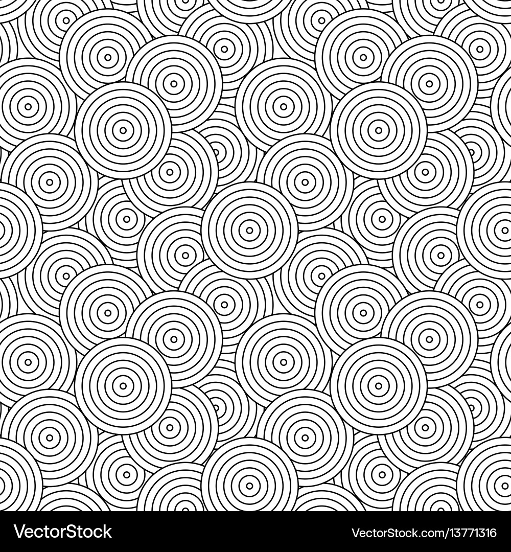 Geometric Circle Pattern Vector Image