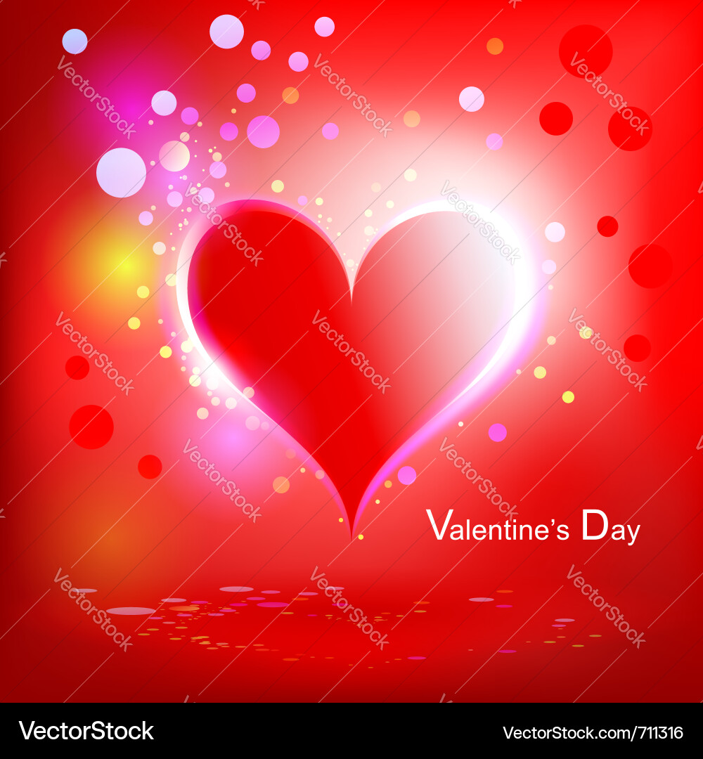 Heart shiny holiday Vector Image