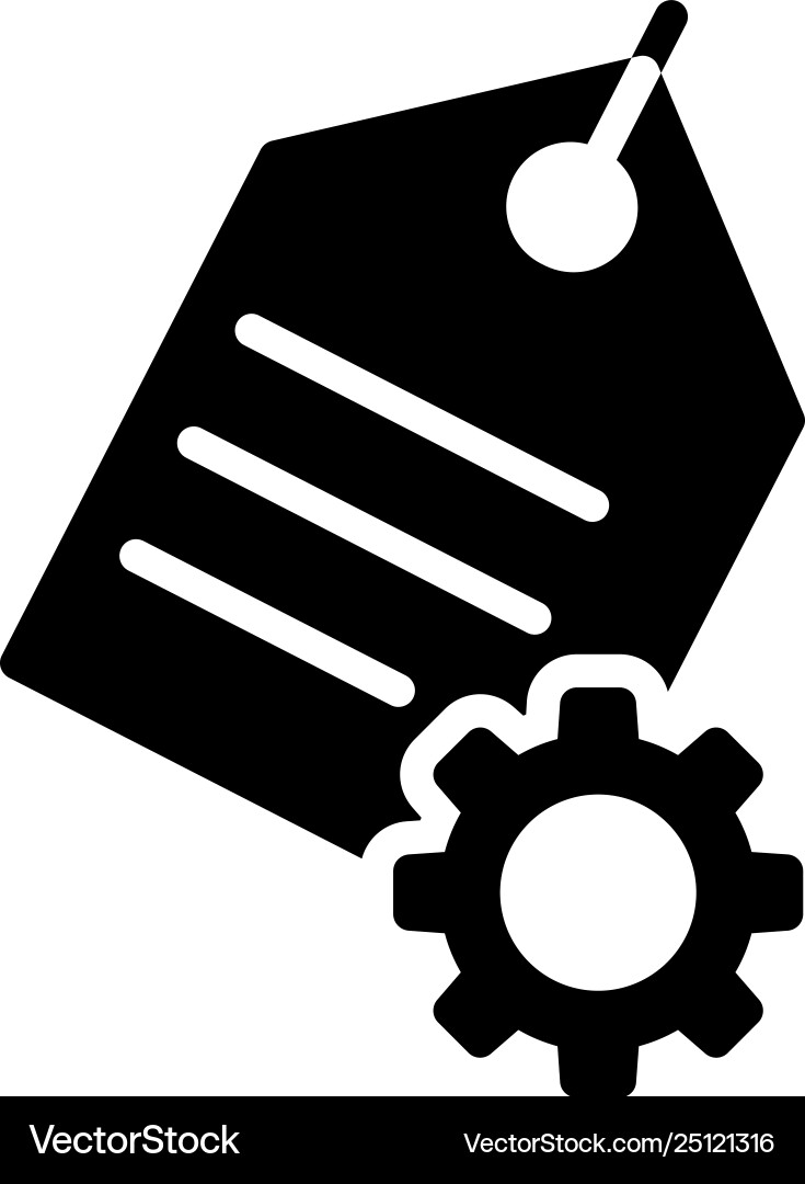 Label setting Vector Image