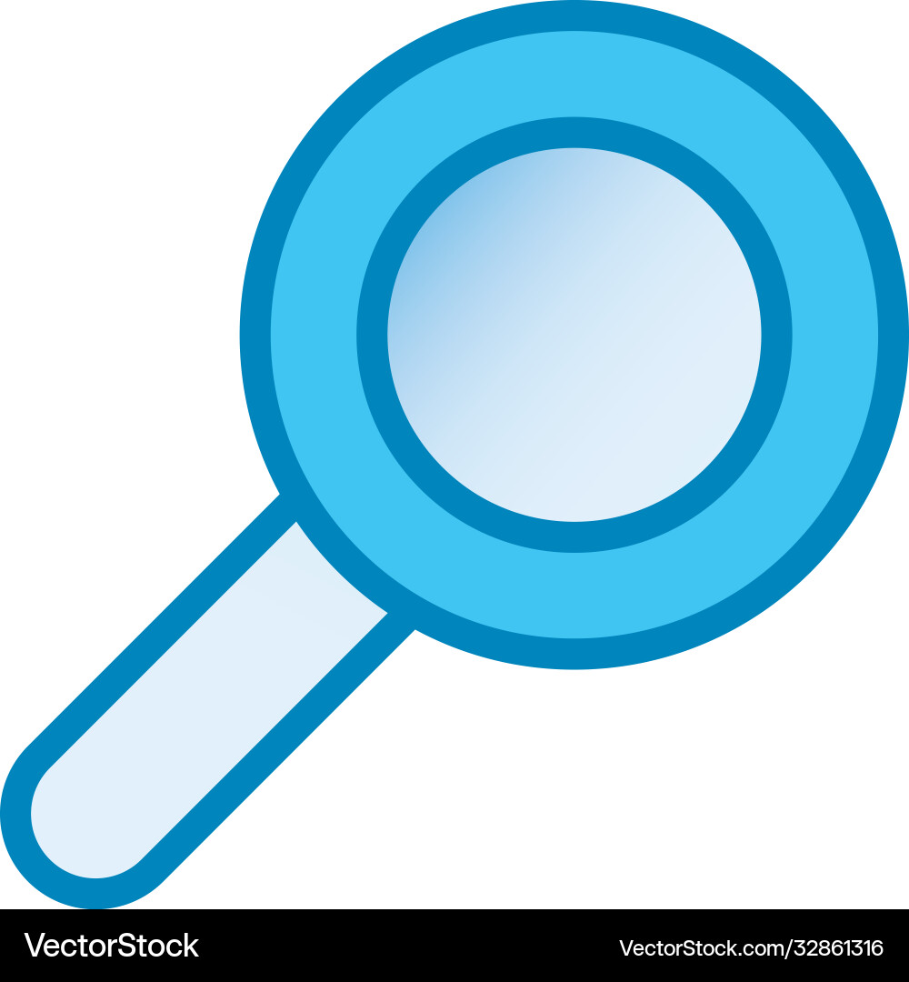 Lupe line and gradient style icon design Lupe line and gradient style icon design vector image