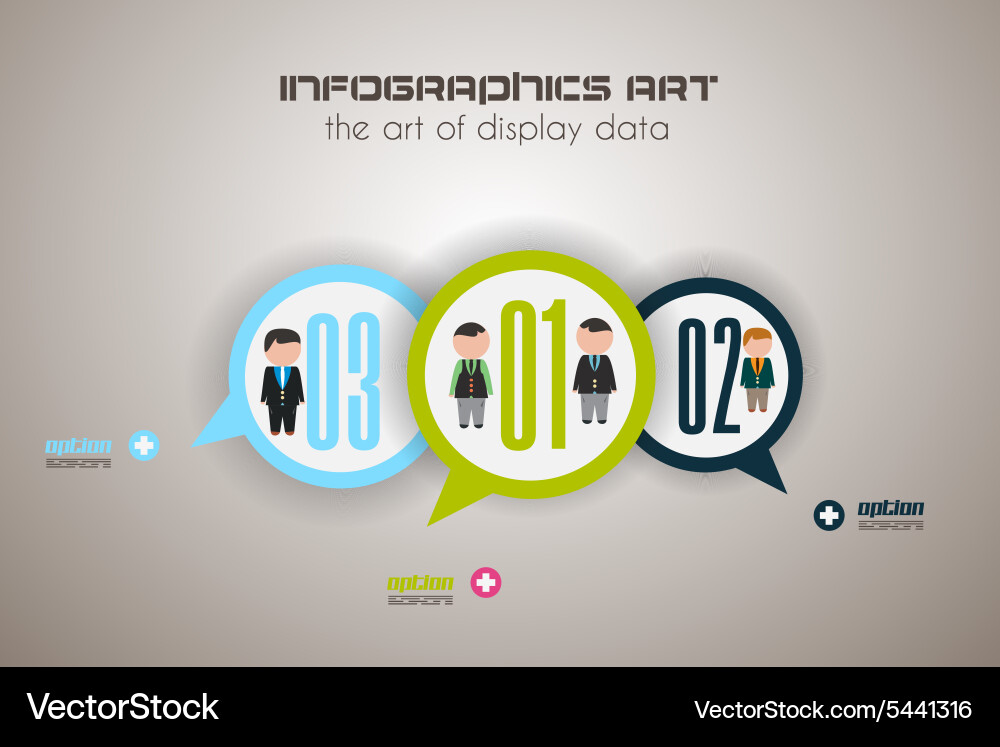 Modern UI Elements for Data Visualization Vector Image
