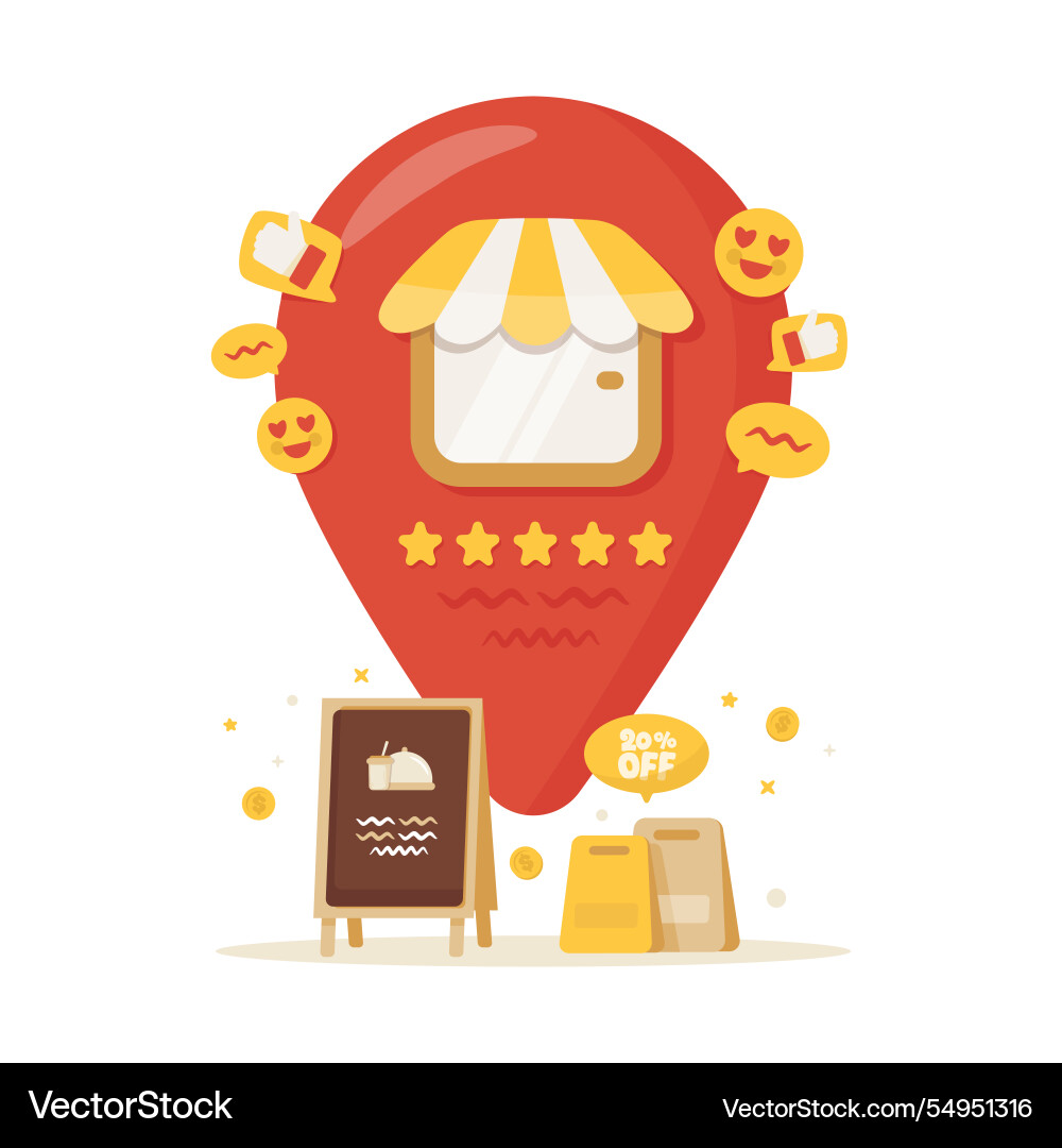 Pin pointer icon for store location Pin pointer icon for store location Vector Image