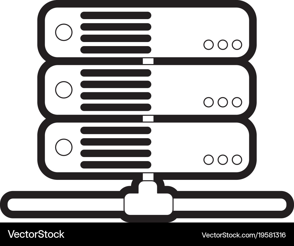 Web hosting design vector image