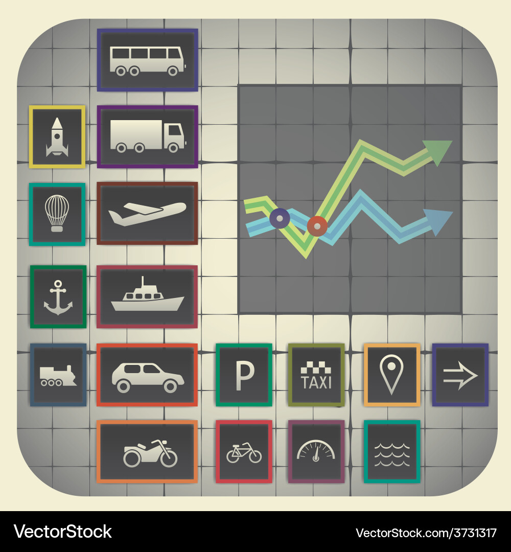 17 infographic elements with graph background Vector Image