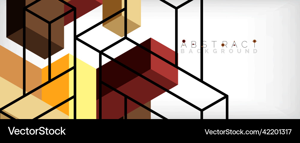 Abstract background 3d cubes cubic elements Abstract background 3d cubes cubic elements vector image